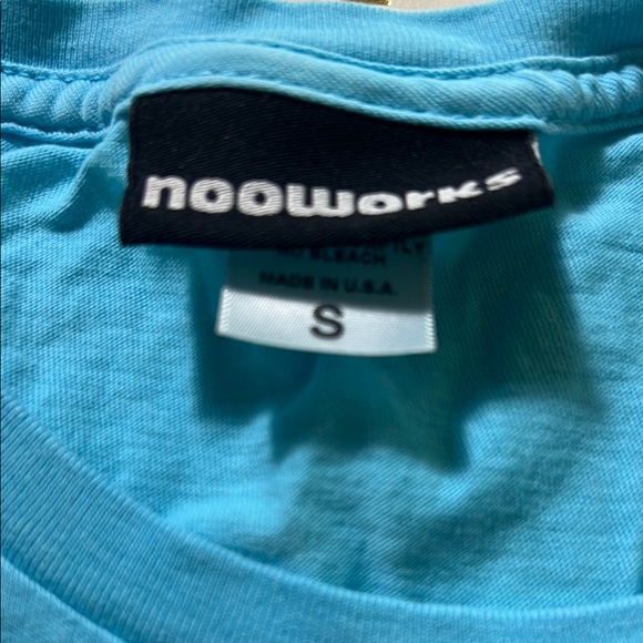 Nooworks Blue Short Sleeve Tee with Shih Tzu Graphic - Picture 2 of 4